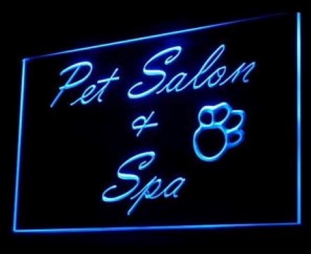 Pet Salon Spa Shop Mobile Service LED Neon Sign